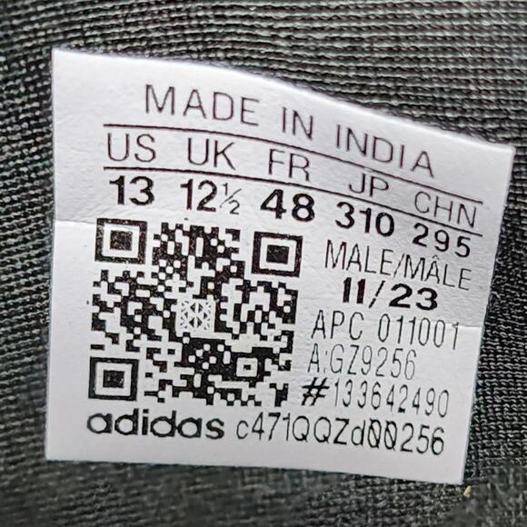 Adidas NMD_R1 Primeblue TRIPLE BLACK GZ9256 Size 13 WORN - Picture 8 of 8